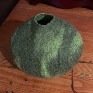 Green Wool Felt Art